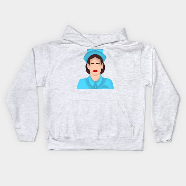 nurse ratched Kids Hoodie by thejesamestreet